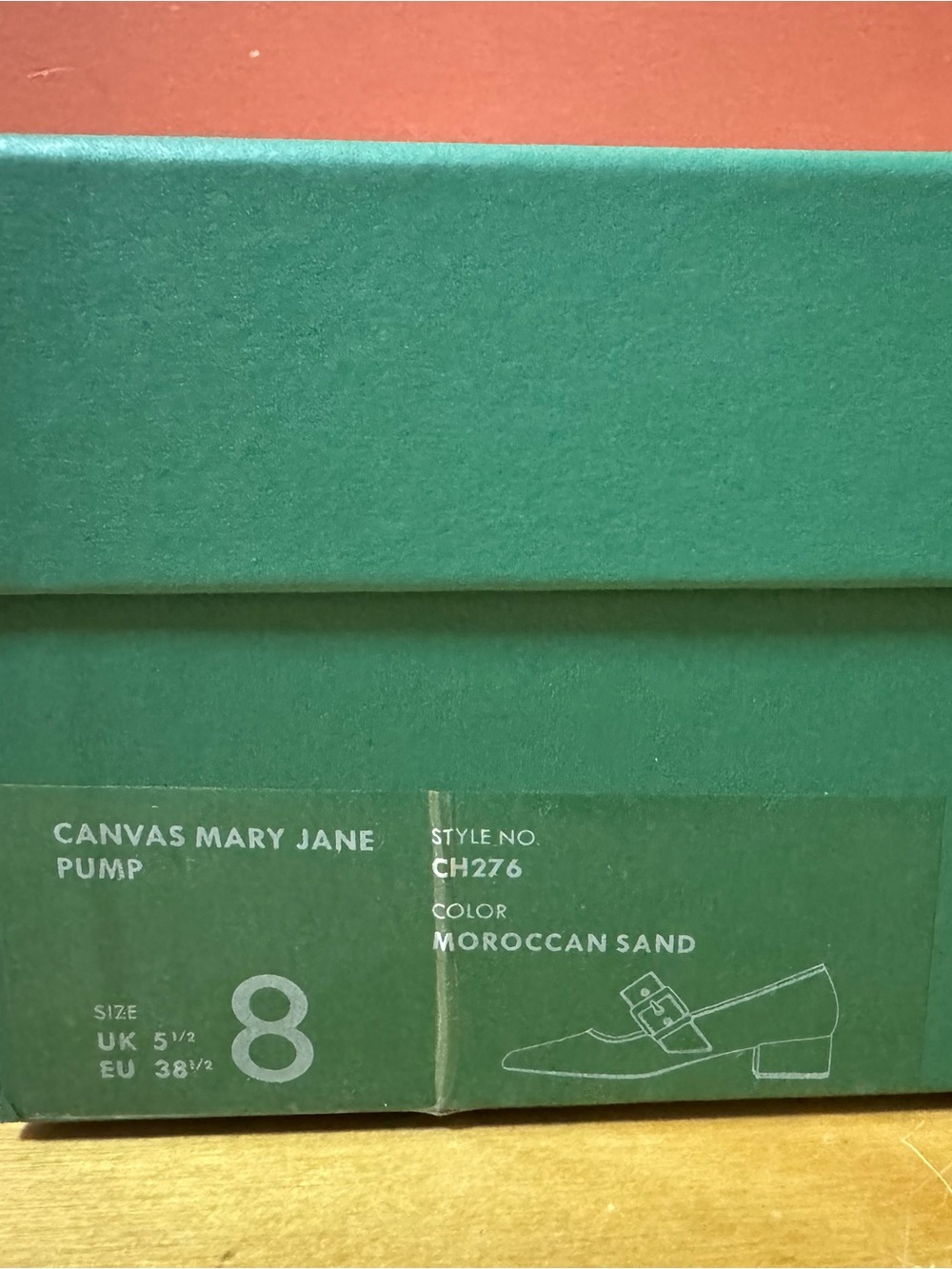 NEW J.Crew Teagan Cream Mary Jane Spanish Canvas Heels with gold buckle detail - Picture 9 of 10